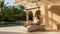 Divan Curved - Patio Edition | Chaise Lounger de Exterior Sunbrella®
